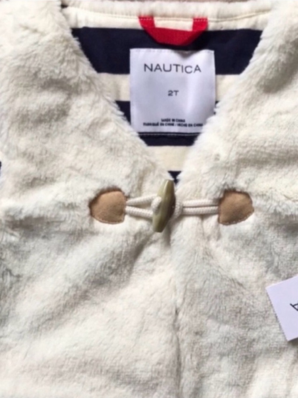BNWT NAUTICA Faux Fur Vest